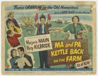 5c246 MA & PA KETTLE BACK ON THE FARM TC '51 wacky Marjorie Main & Percy Kilbride find uranium!
