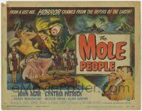 5c266 MOLE PEOPLE TC '56 from a lost age... horror crawls from the depths of the Earth!