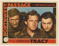 5c803 NORTHWEST PASSAGE LC '40 best close up of Spencer Tracy, Robert Young & Walter Brennan!