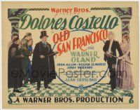 5c289 OLD SAN FRANCISCO TC '27 Warner Oland threatens John Miljan & pretty Dolores Costello!