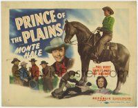 5c306 PRINCE OF THE PLAINS TC '49 cowboy Monte Hale close up & riding his horse!