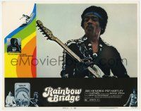 5c835 RAINBOW BRIDGE LC #1 '72 great close up of rock 'n' roll legend Jimi Hendrix playing guitar!