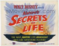 5c357 SECRETS OF LIFE TC '56 Disney's most amazing & miraculous True Life Adventure feature!