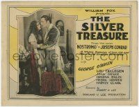 5c378 SILVER TREASURE TC '26 George O'Brien & pretty Joan Renee, from Nostromo by Joseph Conrad!
