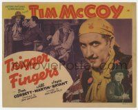 5c426 TRIGGER FINGERS TC '39 wacky close up of cowboy Tim McCoy disguised as a gypsy!