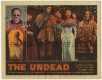 5c969 UNDEAD LC #3 '57 Pamela Duncan with group of people in woods!