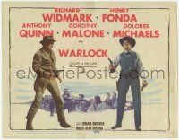 5c448 WARLOCK TC '59 cool images of cowboys Henry Fonda & Richard Widmark, Anthony Quinn!