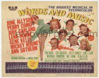 5c487 WORDS & MUSIC TC '49 Mickey Rooney & all-stars in Rodgers & Hart musical biography!