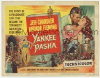 5c494 YANKEE PASHA TC '54 Jeff Chandler, Rhonda Fleming, passionate love became strange adventure!