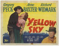 5c497 YELLOW SKY TC '48 cowboys Gregory Peck & Richard Widmark, Anne Baxter, William Wellman!