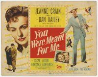 5c502 YOU WERE MEANT FOR ME TC '48 Dan Dailey & pretty Jeanne Crain were meant for each other!