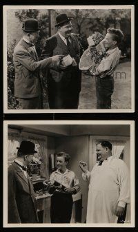 5d966 NOTHING BUT TROUBLE 2 8x10 stills '45 images of Stan Laurel & Oliver Hardy, David Leland!