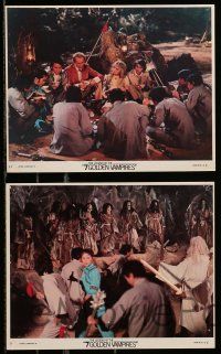 5d057 7 BROTHERS MEET DRACULA 5 8x10 mini LCs '79 Cushing, Legend of the 7 Golden Vampires!