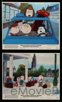 5d015 BON VOYAGE CHARLIE BROWN 8 8x10 mini LCs '80 Peanuts, Snoopy, created by Charles M. Schulz!