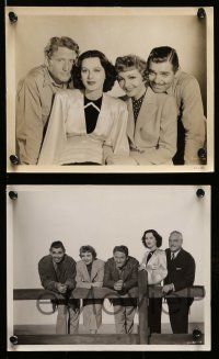 5d566 BOOM TOWN 7 8x10 stills '40 Hedy Lamarr & Claudette Colbert, Clark Gable & Spencer Tracy!