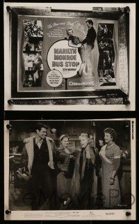 5d625 BUS STOP 6 8x10 stills '56 all with images of sexy Marilyn Monroe + Don Murray & cool poster!