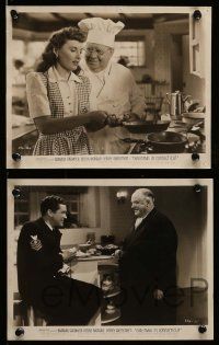 5d698 CHRISTMAS IN CONNECTICUT 5 8x10 stills '45 Barbara Stanwyck, Morgan & others in New England