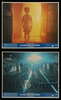 5d039 CLOSE ENCOUNTERS OF THE THIRD KIND S.E. 7 8x10 mini LCs '80 Steven Spielberg's classic!