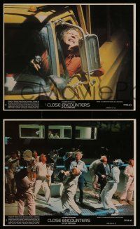 5d094 CLOSE ENCOUNTERS OF THE THIRD KIND 3 8x10 mini LCs '77 Steven Spielberg, Dreyfuss, Truffaut!