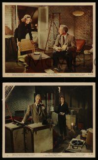 5d837 COBWEB 3 8x10 color stills '55 all great images with Richard Widmark and sexy Lauren Bacall!