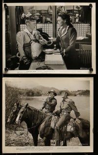 5d487 CORONER CREEK 8 from 7.75x10 to 8x10 stills '48 cowboy Randolph Scott, Marguerite Chapman!