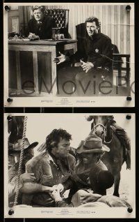 5d779 HANG 'EM HIGH 4 8x10 stills '68 classic western, great images of tough cowboy Clint Eastwood!