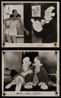 5d715 HEAVY TRAFFIC 5 8x10 stills '73 Ralph Bakshi adult cartoon, great artwork!