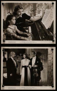 5d787 INTERMEZZO 4 8x10 stills R47 Ingrid Bergman is in love with violinist Leslie Howard!
