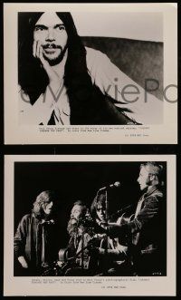 5d862 JOURNEY THROUGH THE PAST 3 8x10 stills '73 Neil Young, everybody look what's goin' down!
