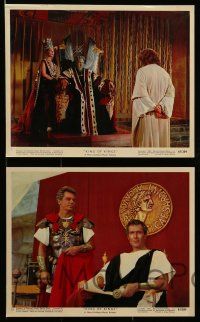 5d055 KING OF KINGS 6 color 8x10 stills '61 Nicholas Ray Biblical epic, Lindfors, Hatfield!