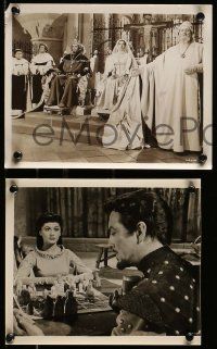 5d791 KNIGHTS OF THE ROUND TABLE 4 8x10 stills '54 Mel Ferrer as Arthur, Ava Gardner as Guinevere