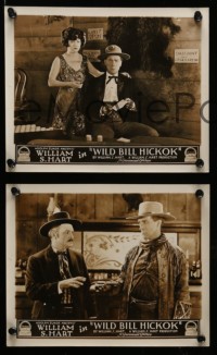 5d462 WILD BILL HICKOK 9 8x10 LCs '23 western cowboy images of William S. Hart in title role!