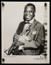 5d292 LOUIS ARMSTRONG & HIS ALL-STARS 12 8x10 music publicity stills '50s great images of the star!