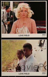5d042 LOVE FIELD 7 color 8x10 stills '92 Michelle Pfeiffer & Dennis Haysbert in interracial romance