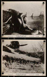 5d871 MONSTER FROM GREEN HELL 3 8x10 stills '57 cool images of wacky mammoth monster hunting man!