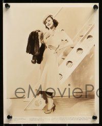 5d804 OLIVIA DE HAVILLAND 4 8x10 stills '30s beautiful portraits in great dresses & hats!