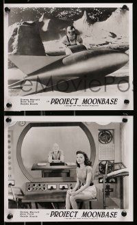 5d882 PROJECT MOONBASE 3 8x10 stills R97 Robert Heinlein, sci-fi, wacky astronauts!