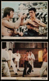 5d083 RETURN OF THE DRAGON 4 8x10 mini LCs '74 Bruce Lee classic, Chuck Norris, great images!