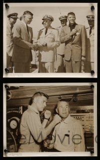 5d378 RUN SILENT, RUN DEEP 10 8x10 stills '58 Clark Gable & Burt Lancaster, WWII, all candid!