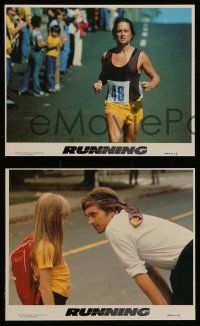 5d085 RUNNING 4 8x10 mini LCs '79 Michael Douglas, Susan Anspach, Olympic marathon runners!