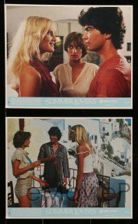 5d035 SUMMER LOVERS 8 8x10 mini LCs '82 sexy young Daryl Hannah & Valerie Quennessen in Greece!
