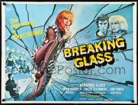 5f651 BREAKING GLASS British quad '80 Hazel O'Connor is outrageous & rebellious, post punk!