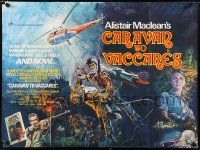 5f652 CARAVAN TO VACCARES British quad '75 Charlotte Rampling, action, from Alistair MacLean novel