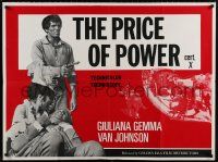 5f722 PRICE OF POWER British quad '69 Il prezzo del potere, spaghetti western, Giuliana Gemma!