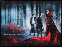 5f729 RED RIDING HOOD DS British quad '11 Amanda Seyfried, believe the legend, beware the wolf!
