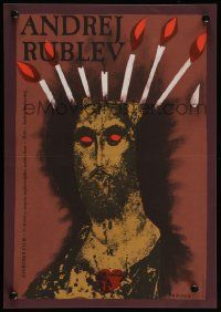 5f135 ANDREI RUBLEV Czech 11x16 R87 Andrei Tarkovsky, different art by Karel Teissig!
