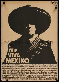 5f011 QUE VIVA MEXICO East German 16x23 1980 Sergei Eisenstein's reconstructed classic, Wengler art!