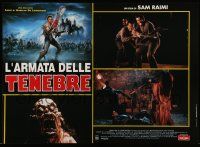 5f432 ARMY OF DARKNESS set of 4 Italian 19x26 pbustas '93 Sam Raimi cult classic, Bruce Campbell!