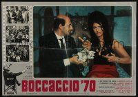 5f429 BOCCACCIO '70 set of 5 Italian 19x27 pbustas '62 Fellini, Visconti, Mario Monicelli!