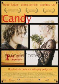 5f091 CANDY Spanish '07 romantic close up of Australian Heath Ledger and Abbie Cornish!